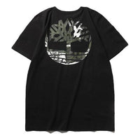 Men's Timberland SS20 Basic Logo Printing Short Sleeve Black A29JR001