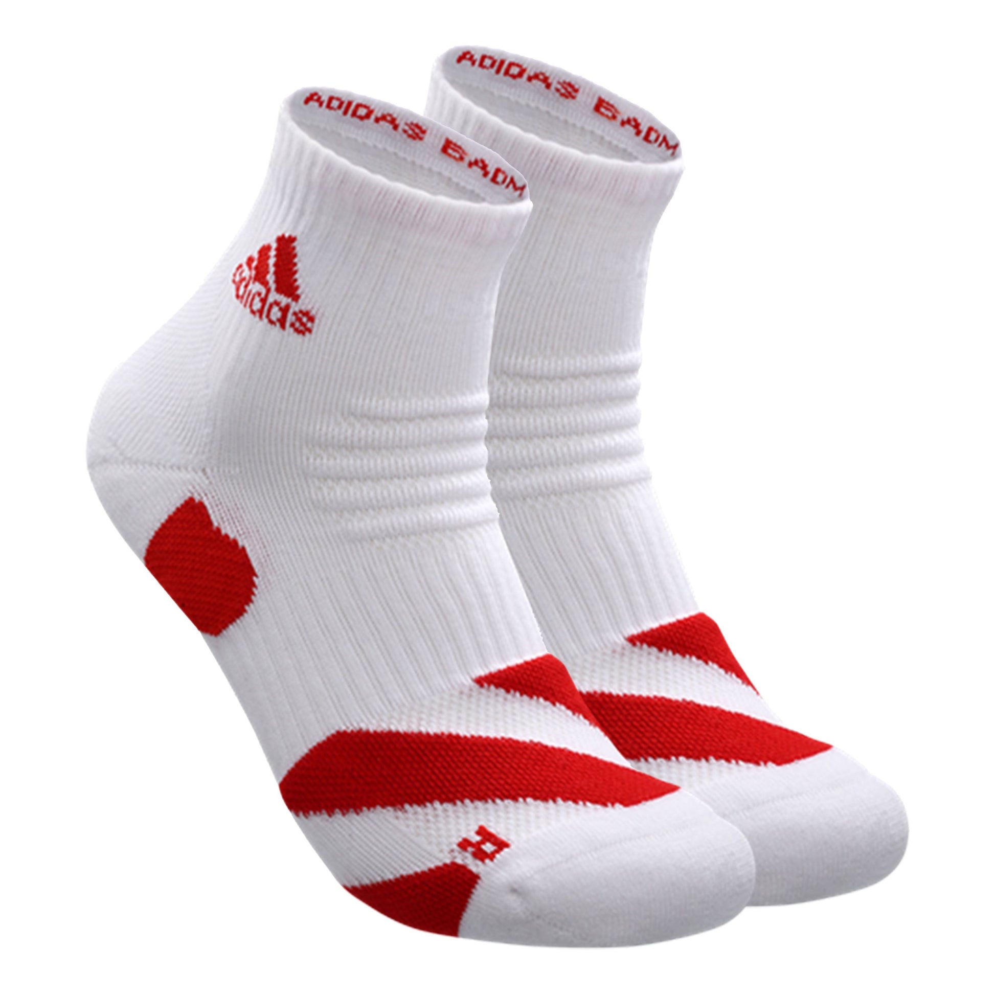 [2 Pairs] adidas Basketball Badminton Socks Men And Red MC0228
