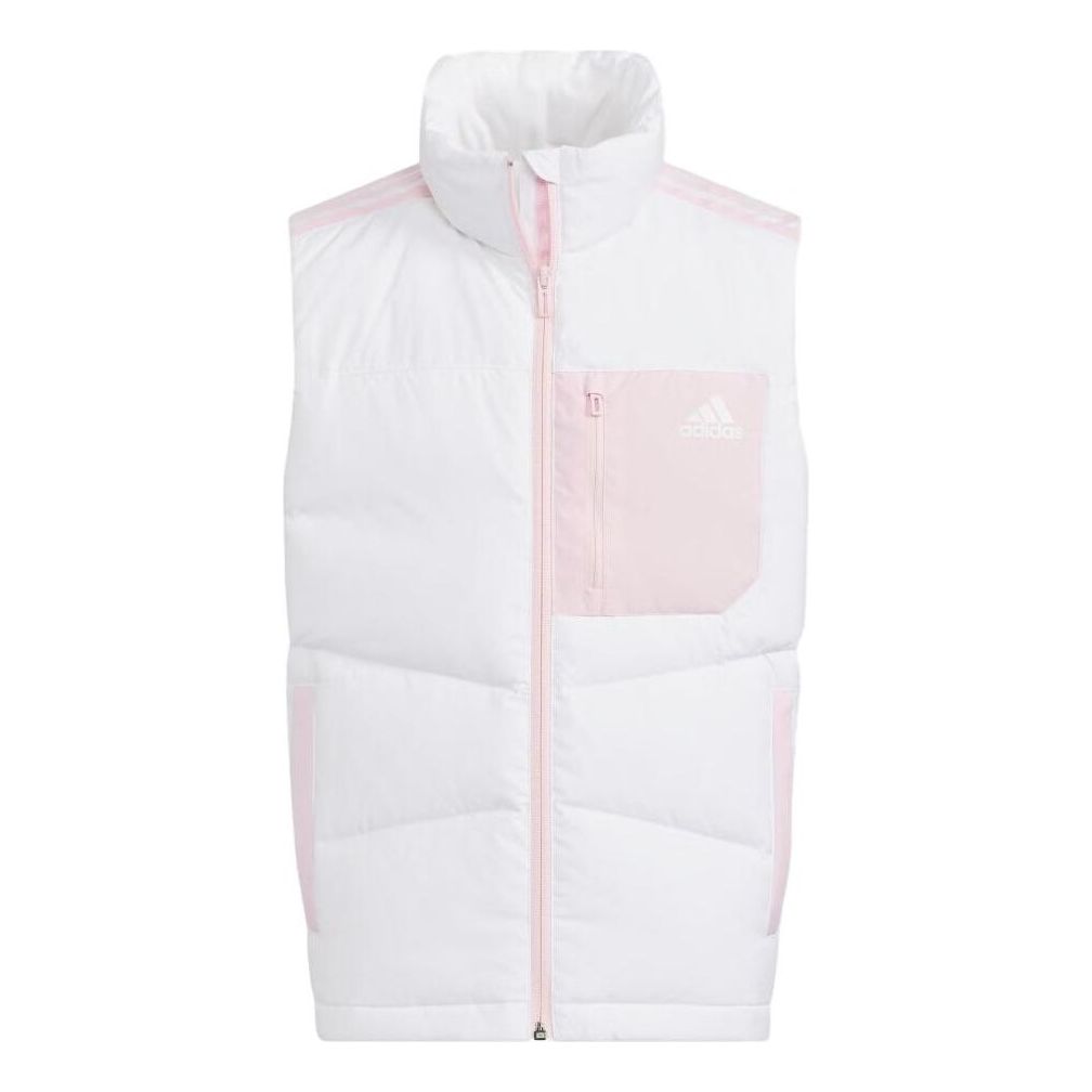 (GS) adidas Down Vest 'White Pink' HM7171