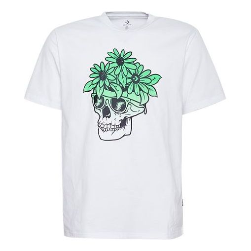 Converse Skull Flowers Sunglasses T-Shirt Asia Sizing 'White' 10017860-A01