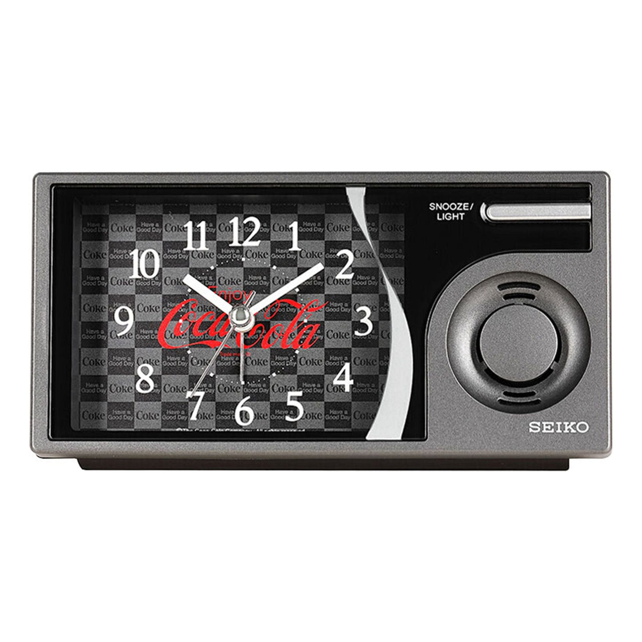 SEIKO x Coca Cola Mute Music Alarm Clock Black/Gray QHP901K