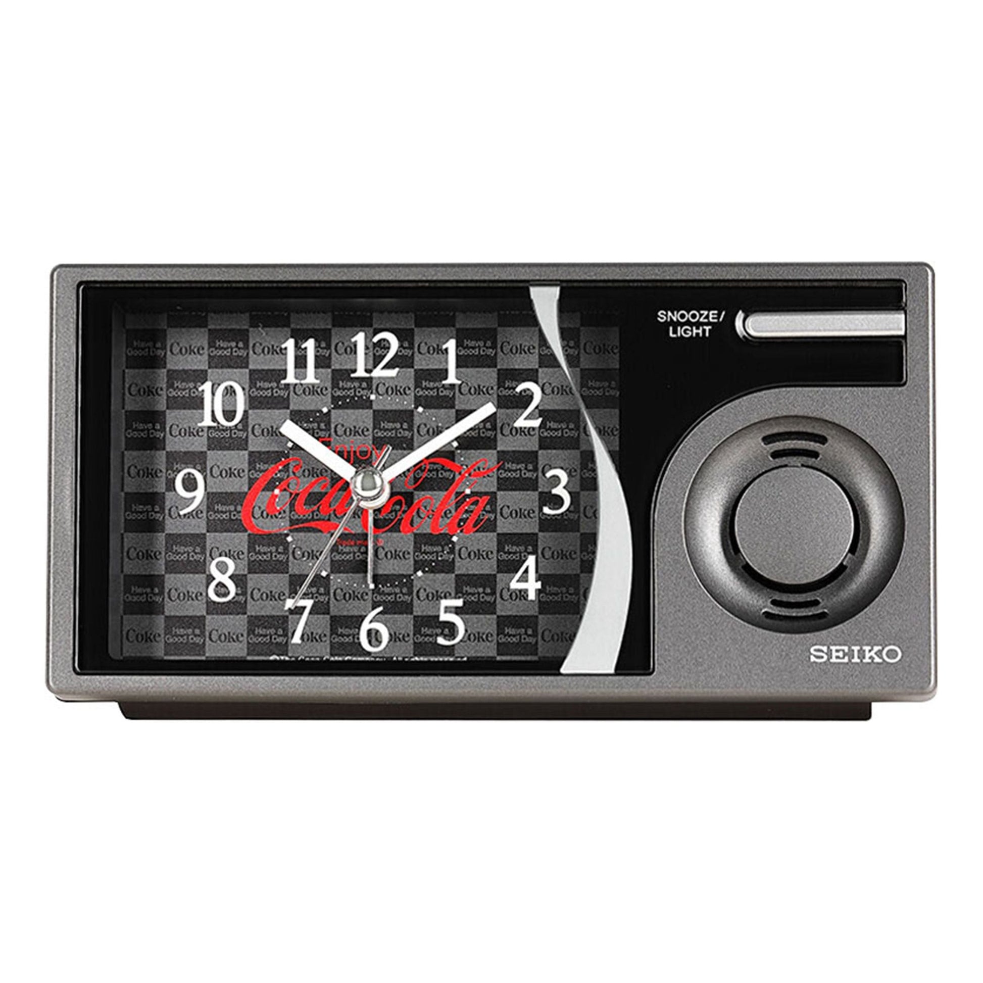 SEIKO x Coca Cola Mute Music Alarm Clock Black/Gray QHP901K