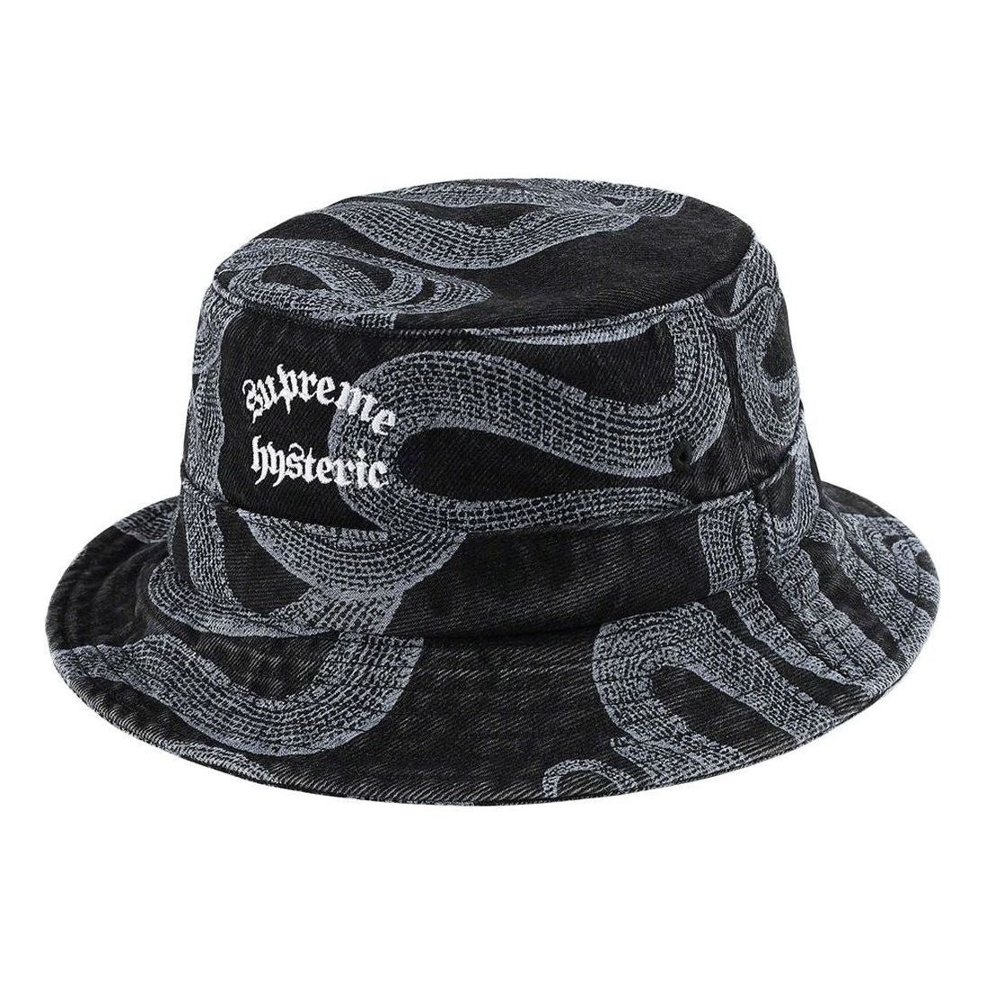 Supreme x HYSTERIC GLAMOUR Snake Denim Crusher 'Black White' SUP-SS21-561