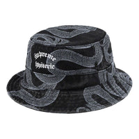 Supreme x HYSTERIC GLAMOUR Snake Denim Crusher 'Black White' SUP-SS21-561