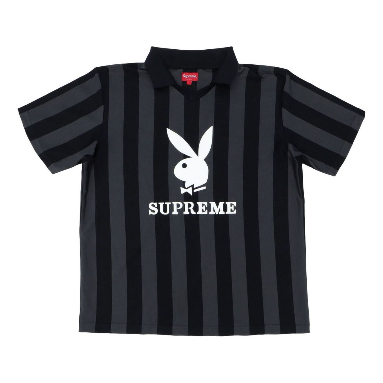 Supreme SS18 x Playboy Soccer Jersey Black SUP-SS18-781