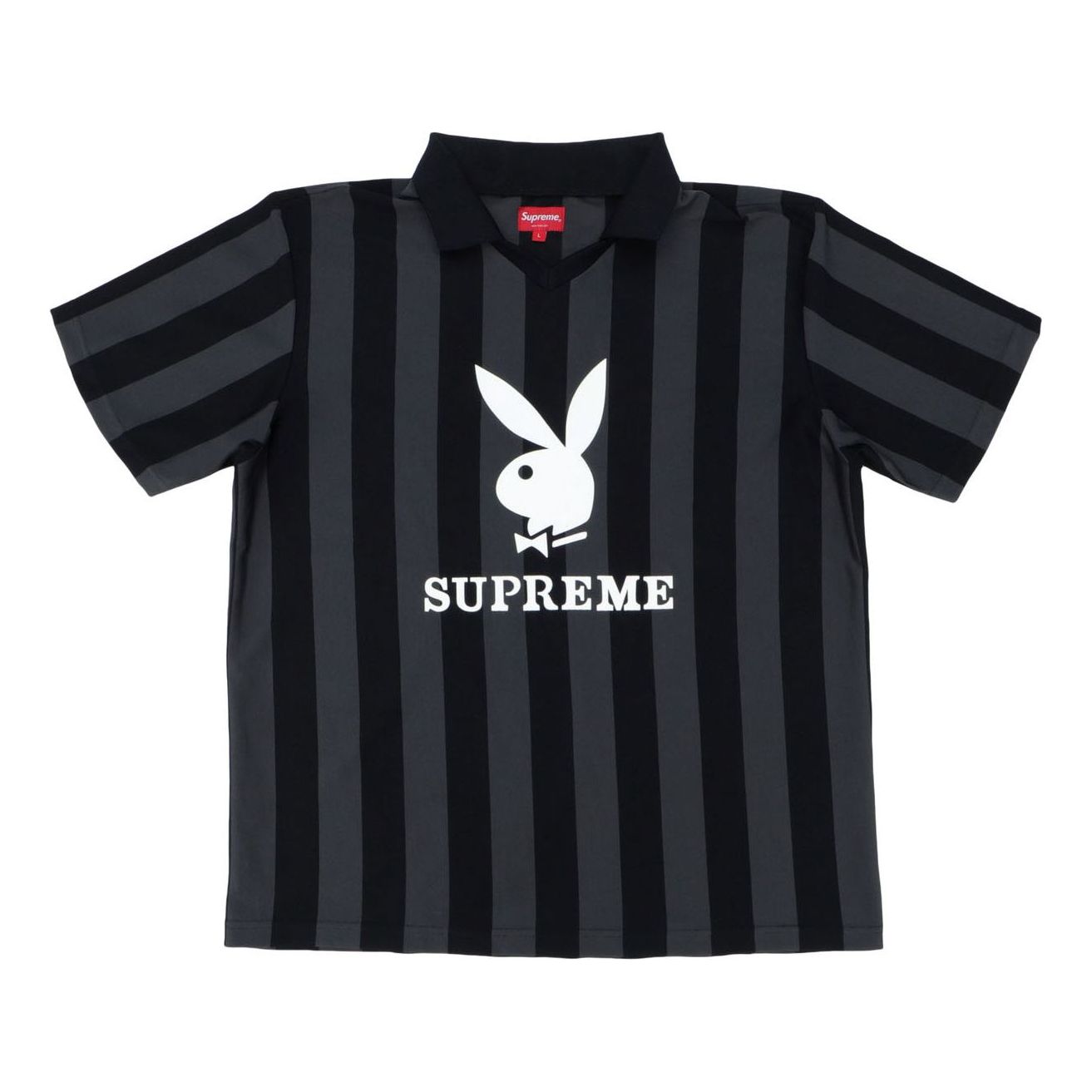 Supreme SS18 x Playboy Soccer Jersey Black SUP-SS18-781