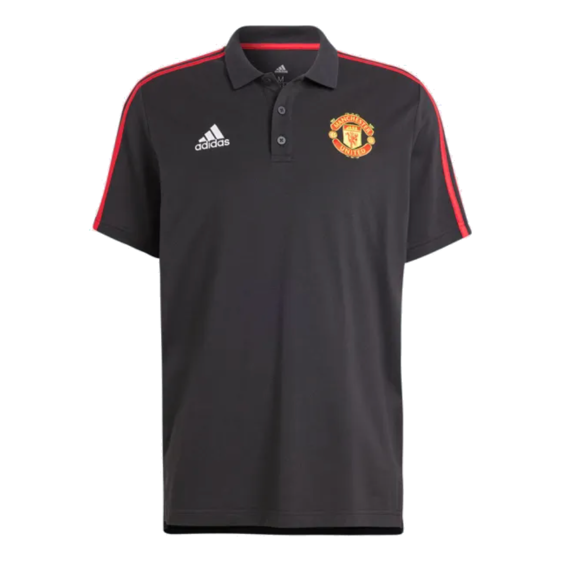 adidas Manchester United DNA 3-Stripe Polo Shirt 'Black' IA8524