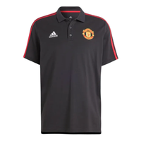 adidas Manchester United DNA 3-Stripe Polo Shirt 'Black' IA8524