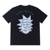 ASICS x Rick and Morty Crossover Cartoon Printing Sports Round Neck Short Sleeve Couple Style Black 2203A032-001