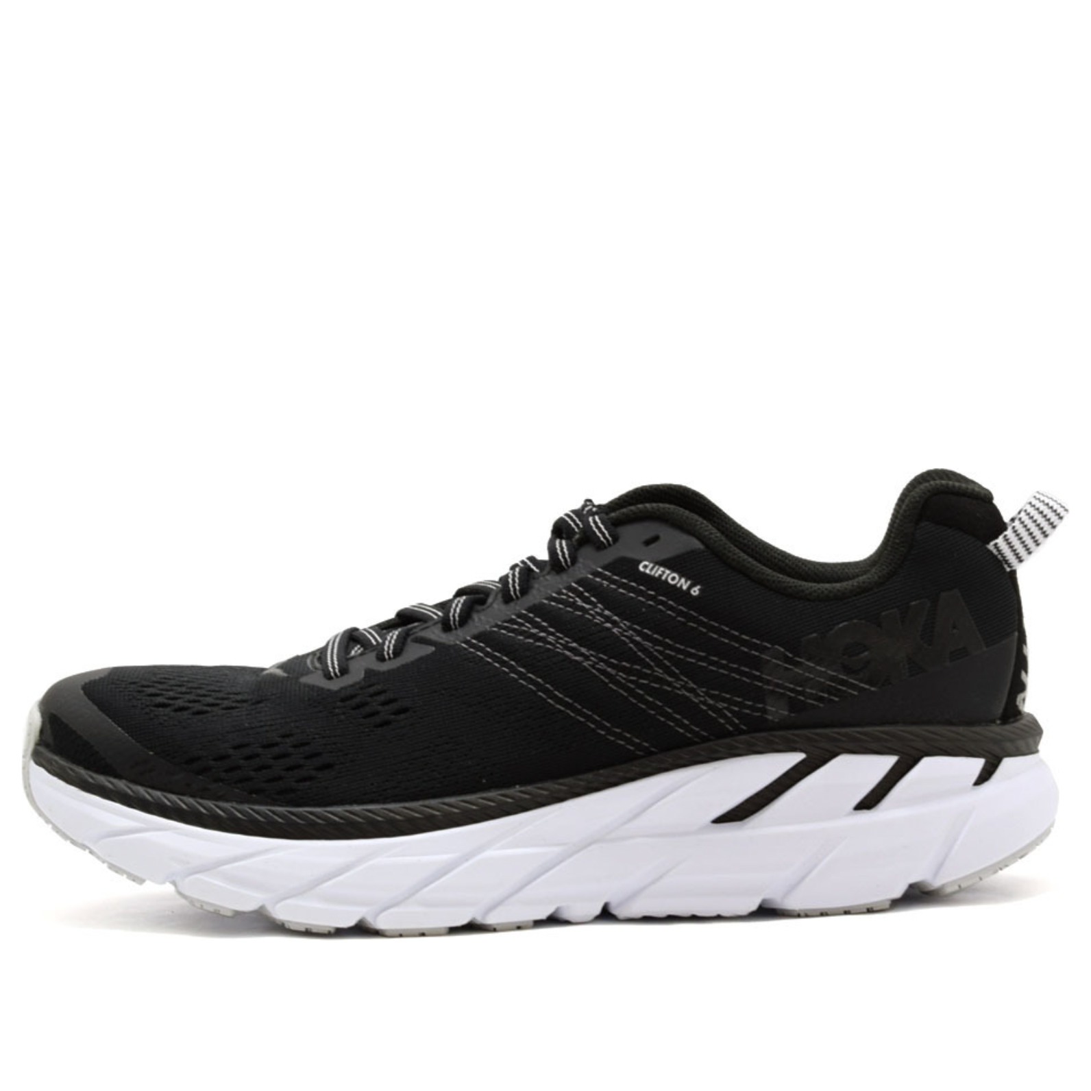 (WMNS) HOKA ONE ONE Clifton 6 'Black White' 1102873-BWHT