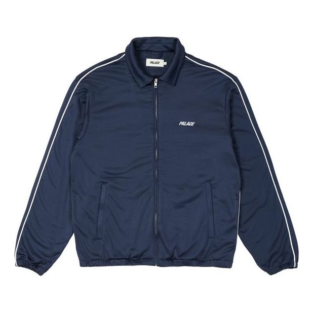 PALACE SS21 Relax Track Top Navy Alphabet Logo Printing Zipper Blue Jacket P20PK003