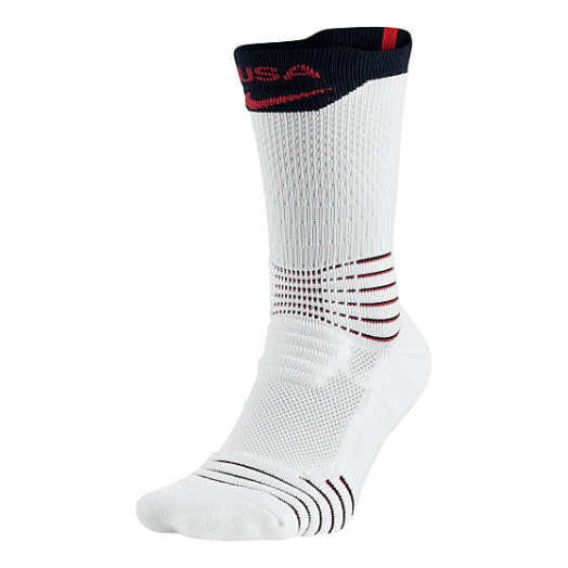 Nike U NK ELT Versa Crew USAB Socks 'White Red' SX5454-100