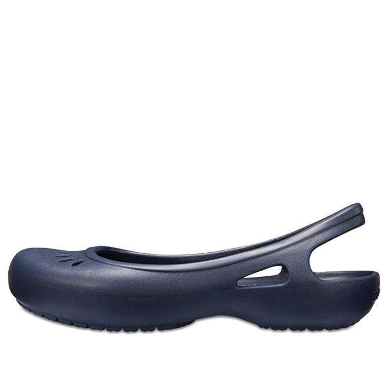 (WMNS) Crocs Kadee Flat Deep Blue Sandals 205077-410