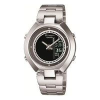 CASIO SHEEN Series Small Round Simplistic Steel Band Waterproof Stainless Steel Strap Black Analog SHN-6001D-1BDR