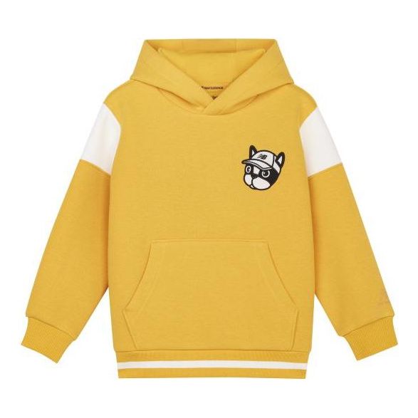 (GS) New Balance Casual Hoodie Asia Sizing 'Yellow White' 7CD12053-AE
