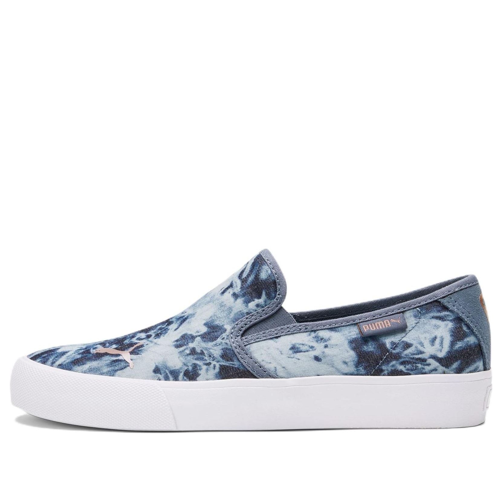 (WMNS) PUMA Bari Slip-On Sneakers Blue 383756-01