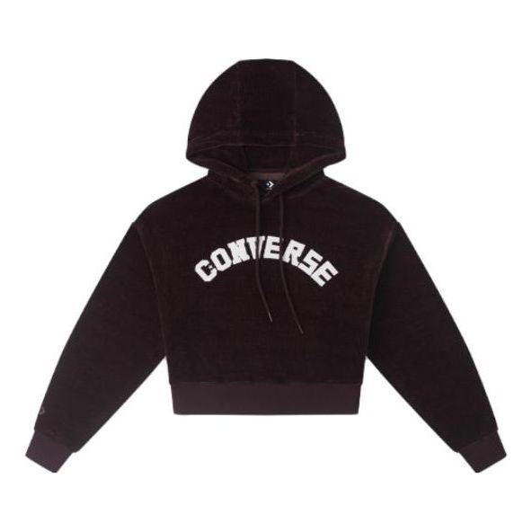 (WMNS) Converse Hoodie Asia Sizing 'Red Brown' 10026557-A03