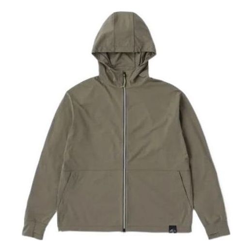 New Balance Rash Guard Full Zip Hooded Jacket Asia Sizing 'Green' JMJL2279-DRC