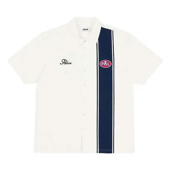 PALACE GASSY SHIRT WHITE Colorblock Pocket Embroidered Logo Short Sleeve Unisex P20SHT029