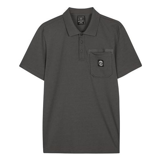 Skechers Graphic Polo Shirt 'Grey White' L222M064
