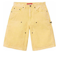 Supreme Washed Corduroy Double Knee Painter Shorts 'Yellow' SUP-SS24-222