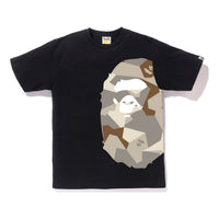 BAPE Splinter Camo Side Big Ape Head Tee Black/Beige BAPE-SS18-062