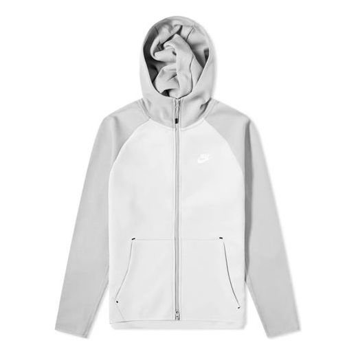 Nike Sportswear Tech Athleisure Casual Sports Hooded Jacket Gray White Graywhite 928483-043