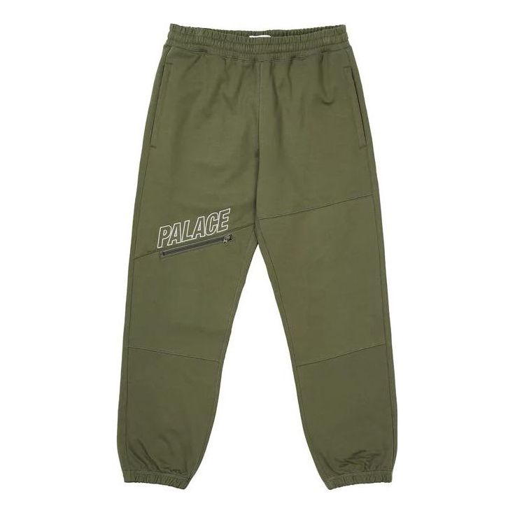 Palace Slant Zip Joggers 'Green' P22JG062