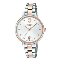 Casio Sheen Analog Watch 'Silver Rose Gold' SHE-4530SPG-7A