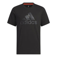 adidas Tech Logo T-Shirts 'Black' IA8093