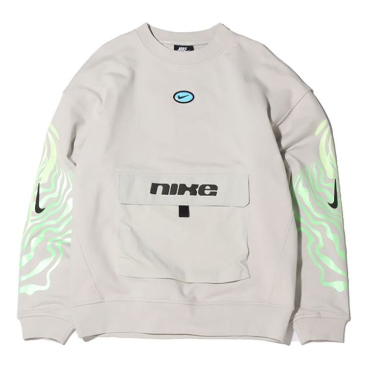 Nike Sportswear Round Neck Pocket Pullover White DC5344-072