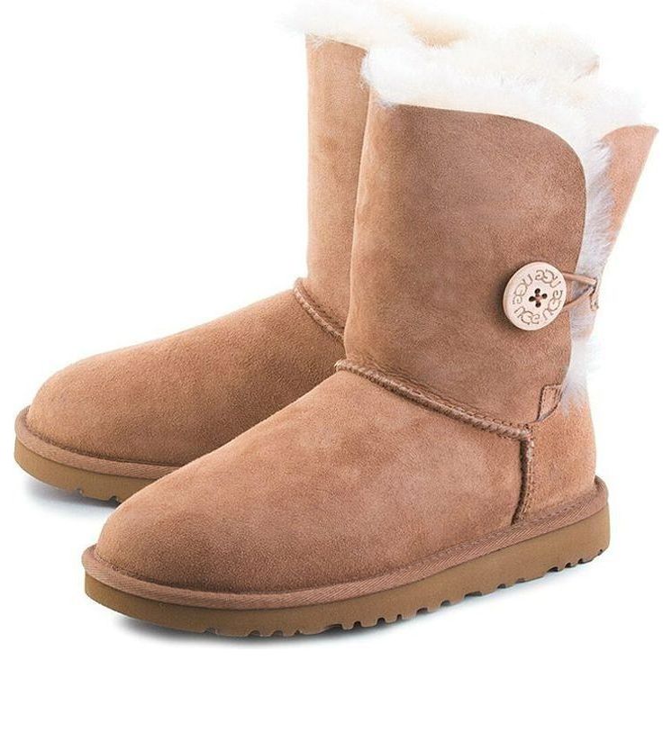 (WMNS) UGG Bailey Button Snow Boots Brown 5803W-CHE