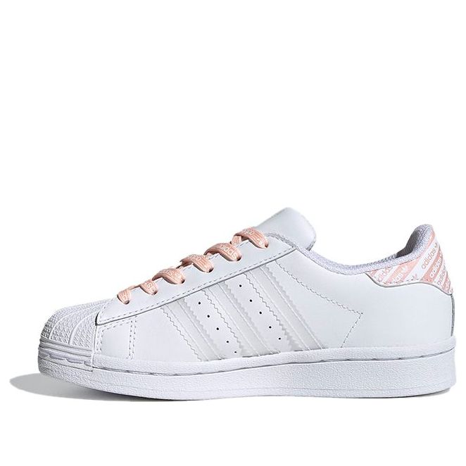 (PS) adidas originals Superstar LOGO 'White Pink' FV3763