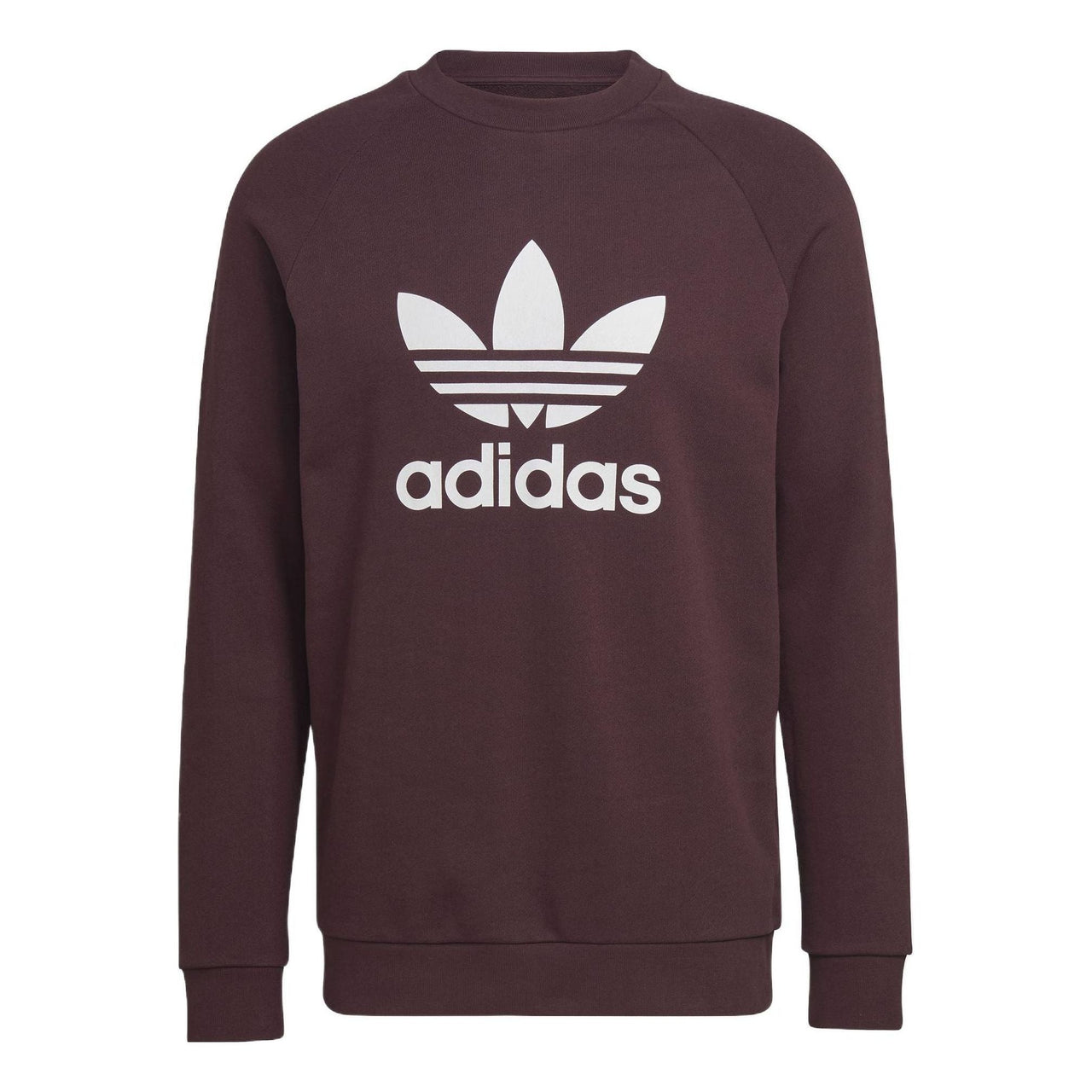 adidas originals Adicolor Classics Trefoil Crewneck Sweatshirt 'Shadow Maroon' HK5293