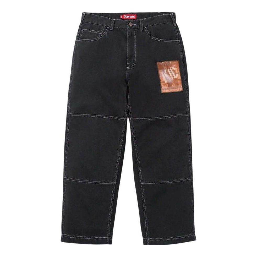 Supreme x Mark Leckey FW23 Week4 Dream English Kid Twill Panel Pants 'Black' SUP-FW23-088