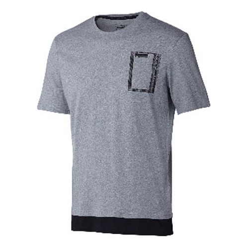 PUMA Logo Short Sleeve Summer Rebel Gray 853172-03
