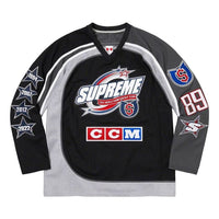 Supreme x CCM All Stars Hockey Jersey 'Black Grey Red' SUP-FW22-763