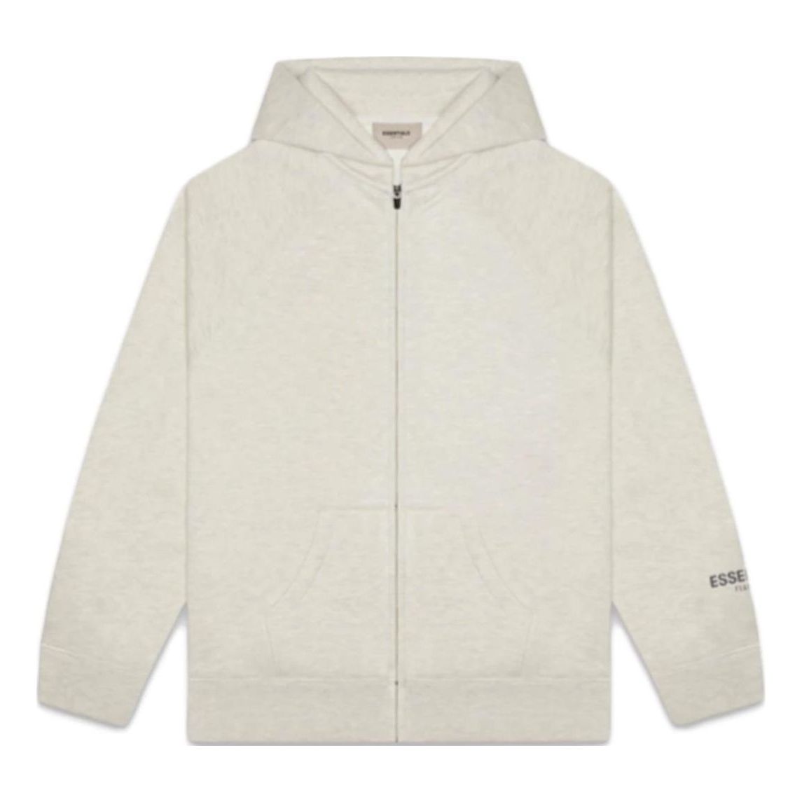Fear of God Essentials FW20 Full Zip Up Hoodie 'Oatmeal' 0192250500188242