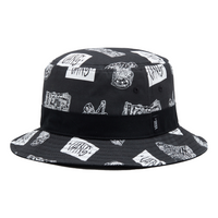 Vans Graphic Printed Bucket Hat 'Black White' VN0A5F47ZHB1