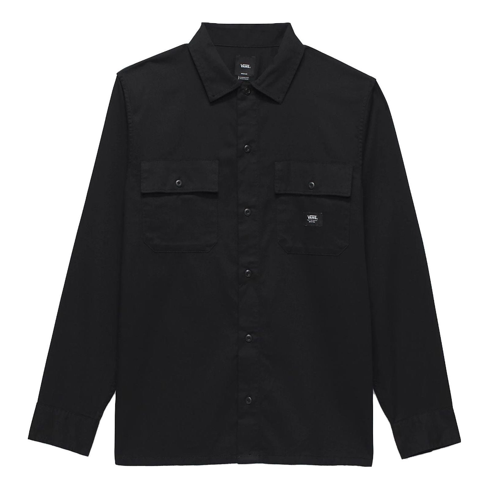 Vans Sparwood Long Sleeve Buttondown Shirt 'Black' VN000AARBLK