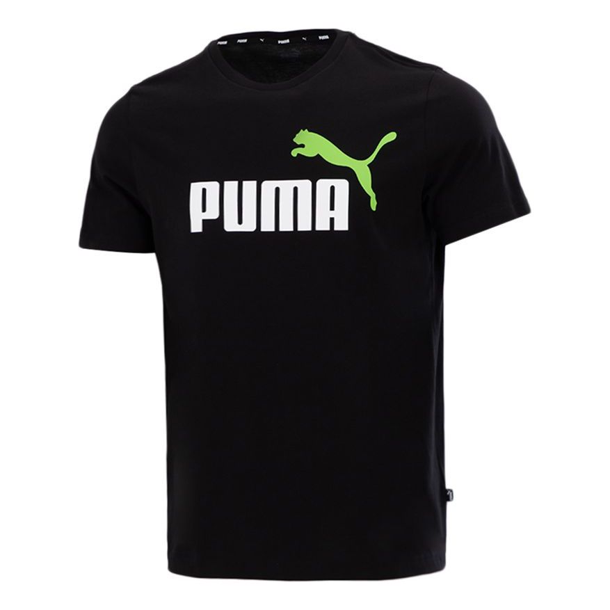 PUMA CasualSport Logo Printing Short Sleeve Black 847666-51