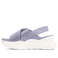 (WMNS) UGG La Breeze Open Toe Thick Sole Sports Sandals White Purple 'Black White' 1117354-JGL