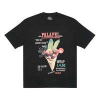 PALACE Ice Cream Printing Short Sleeve Round Neck Black T-Shirt P19TS152