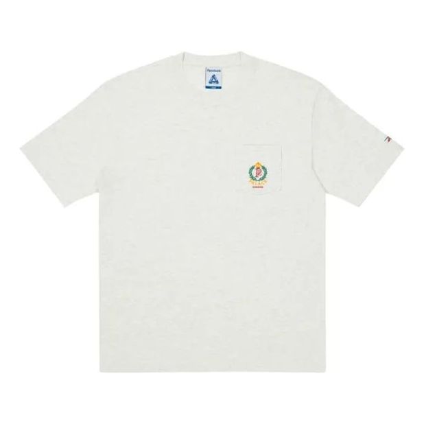 PALACE x Reebok Crossover Small Logo Round Neck Short Sleeve Unisex Gray P20RBKTS002