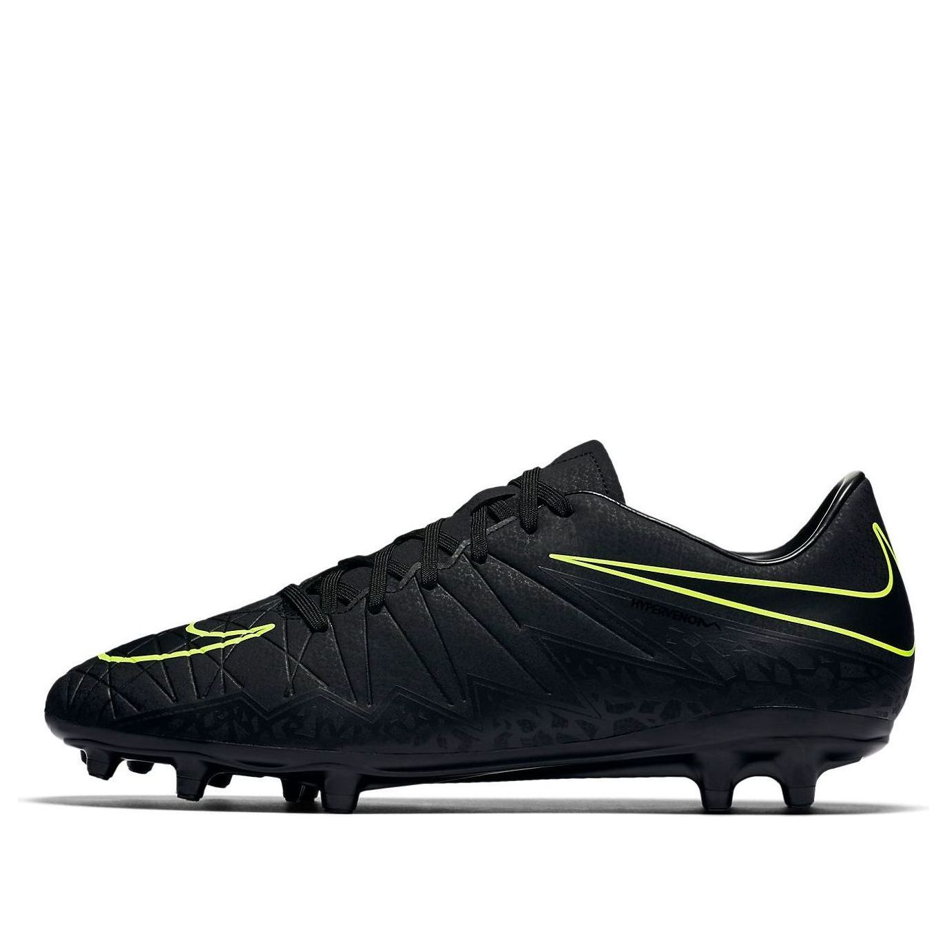 Nike HyperVenom Phelon II FG 'Black Yellow' 749896-009