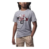 (GS) Air Jordan 23 Striped Jersey T-Shirt 'Grey' 95C840-GEH