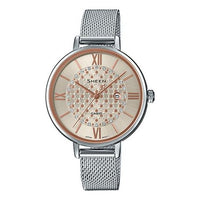 CASIO Waterproof SHEEN Quartz Sapphire Crystal Silver Analog SHE-4059M-4AU