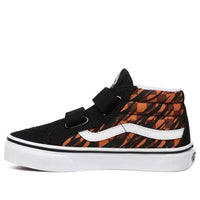Vans Animal Checkerboard Sk8-Mid Reissue V Kids Black/Orange VN0A4UI5XWG