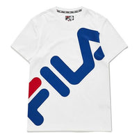 FILA FUSION Logo Tee 'White Blue' T11M022118F-WT