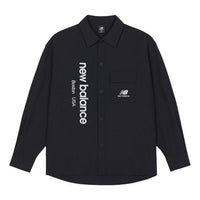 New Balance Logo Shirt Asia Sizing 'Black' AMJ13367-BK